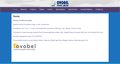 Desktop Screenshot of ovobelfoods.com